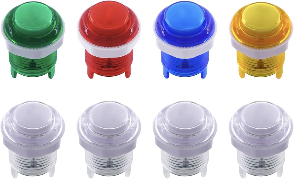Amazon.com: SJ@JX Arcade 28mm LED Push Button Keyboard MX