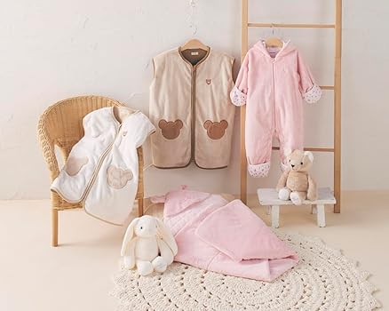 Amazon.co.jp: [ミキハウス] スリーパー くま 無地 日本製 寝冷え防止