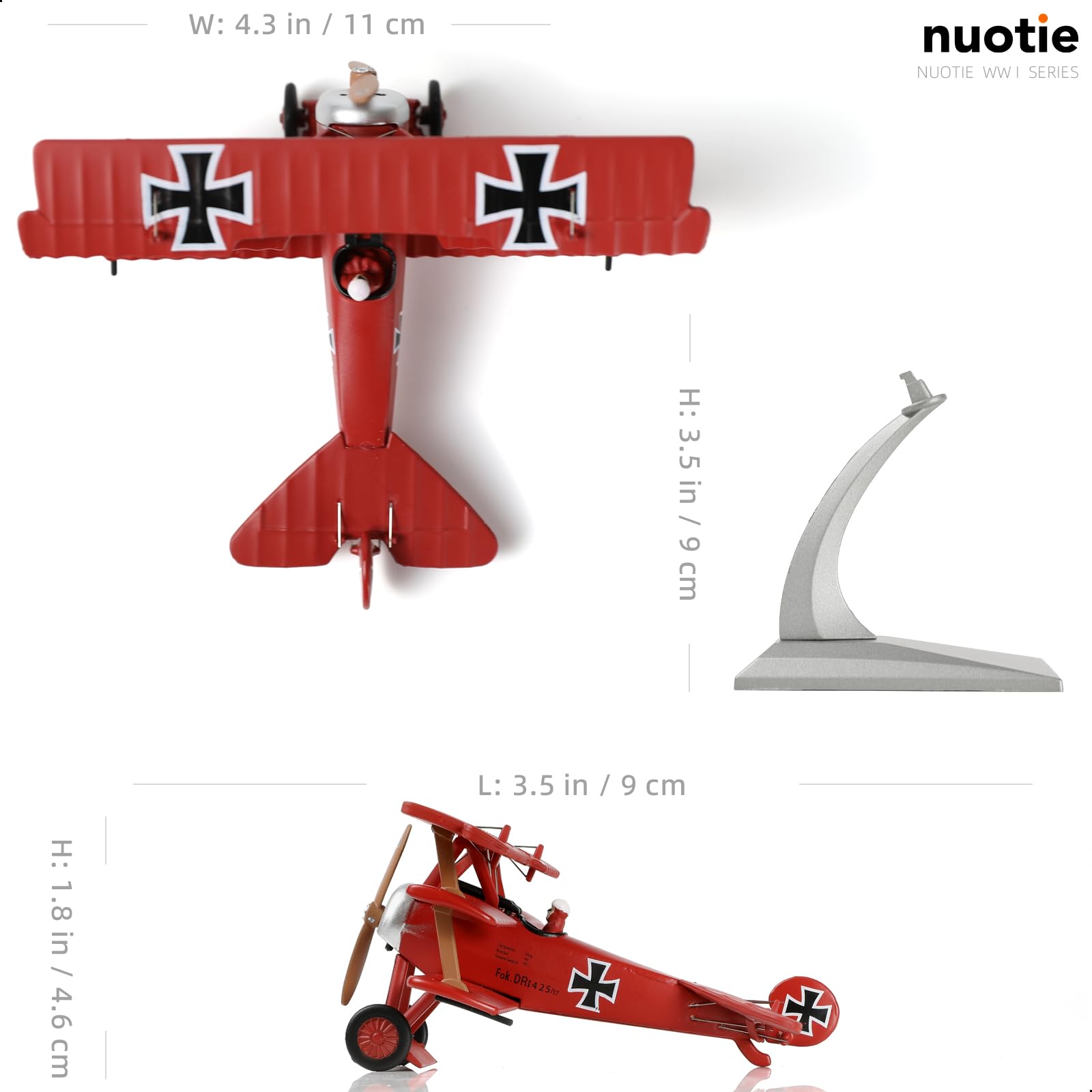 Amazon.co.jp: NUOTIE 1/72 Fokker Dr.1 レッドバロン 第一次世界大戦