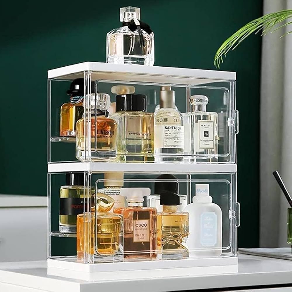 Amazon.co.jp: 収納ボックス アクリル 香水ホルダー 透明 香水