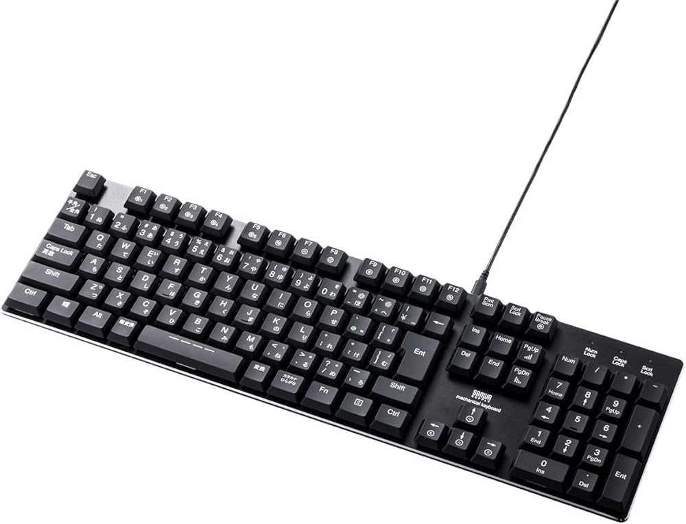 Amazon | サンワダイレクト メカニカルキーボード 赤軸 ゲーミング