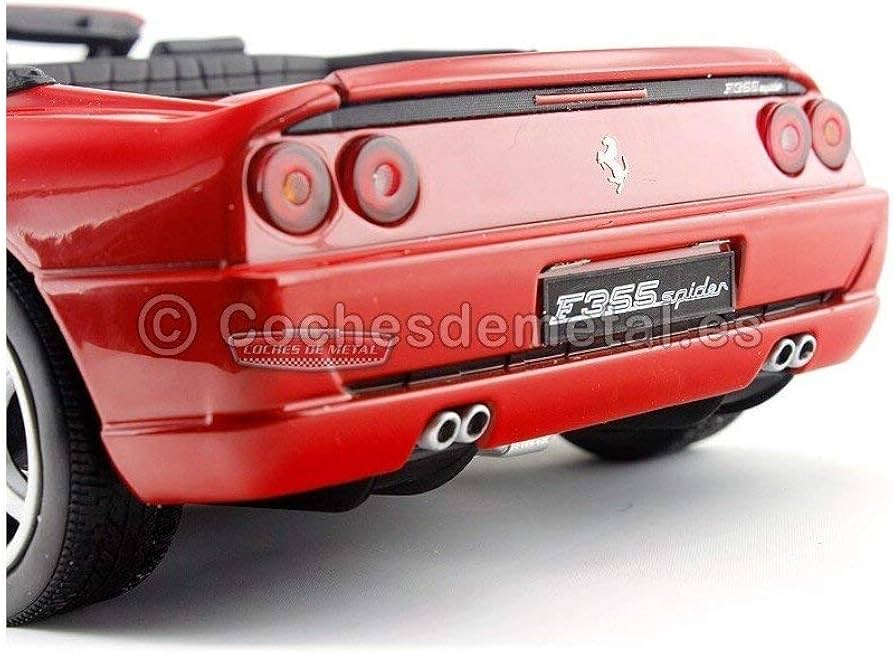 Amazon.com: Hotwheels Elite 1:18 Scale Ferrari F355 Spider (Red
