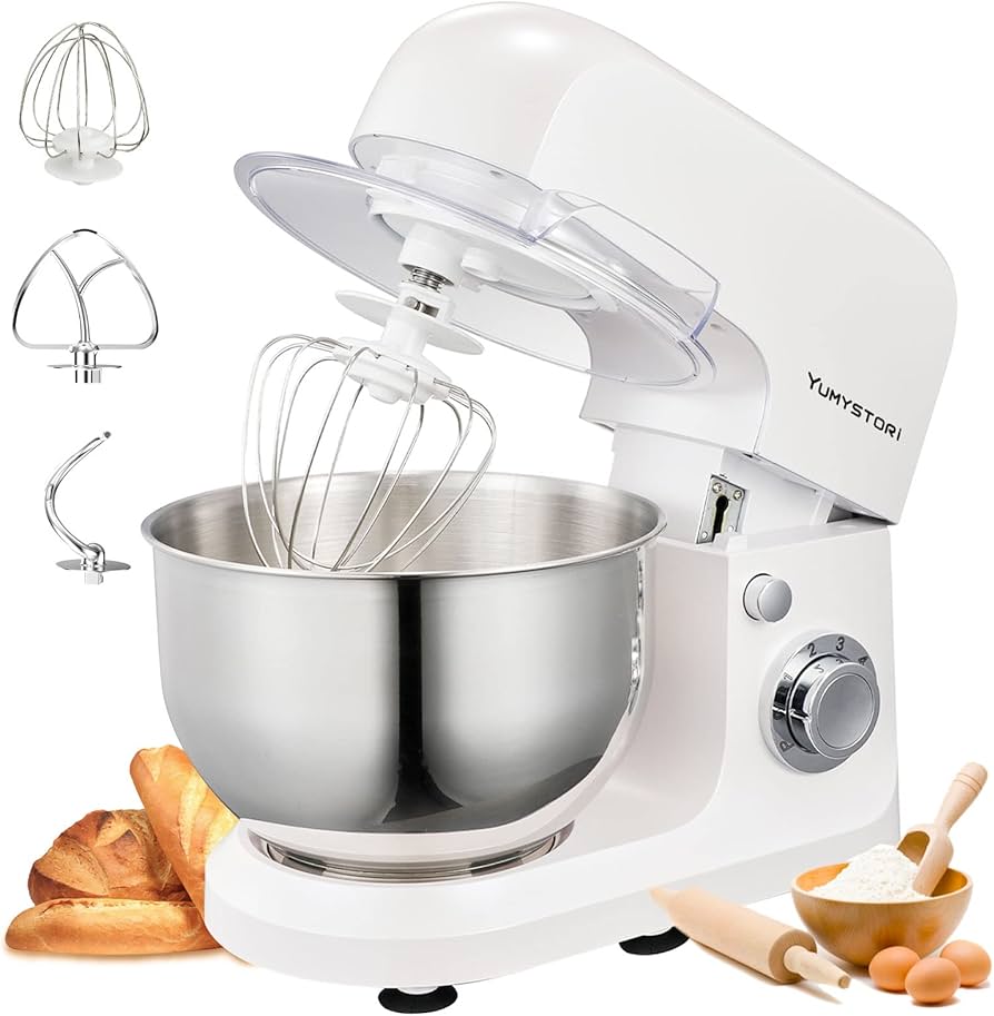 Amazon | yumystori スタンドミキサー ミキサー 卓上型ミキサー 攪拌機