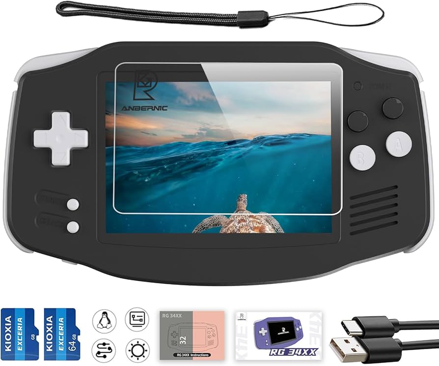 Amazon.com: RG34XX Retro Handheld Game Console, RG 34XX 3.4 Inch