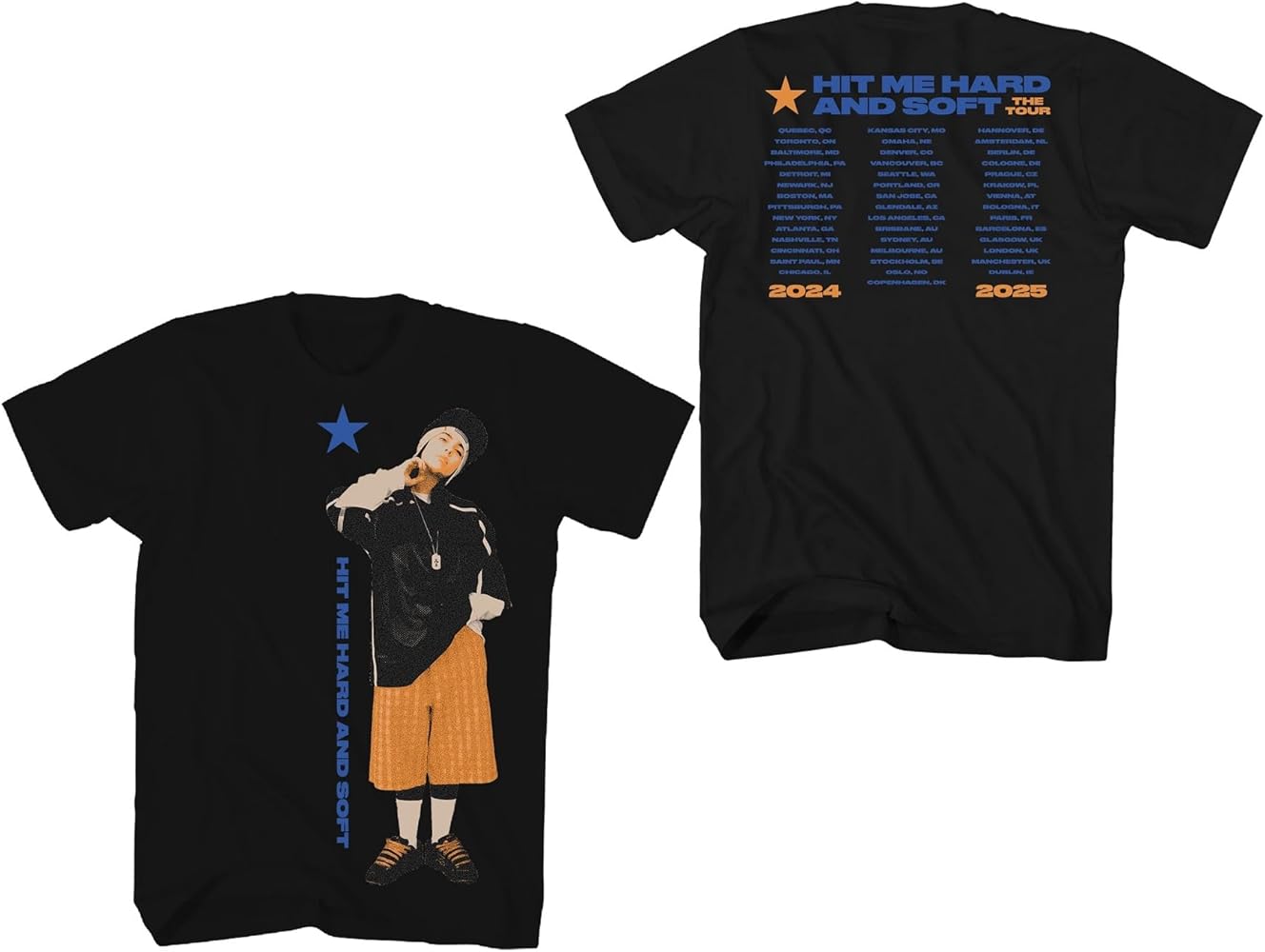 Amazon.com: Billie Eilish Men's Hit Me Hard and Soft Star Tour T