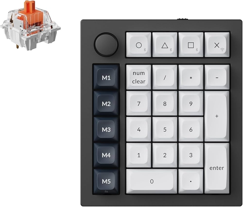 Amazon.co.jp: Keychron Q0 Max QMK Custom Numeric Keypad, 2.4 GHz