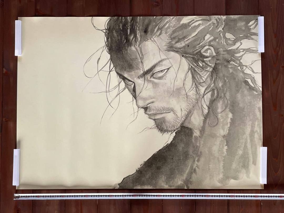 Amazon.co.jp: バガボンド ポスター B1 武蔵 U 最後のマンガ展 井上