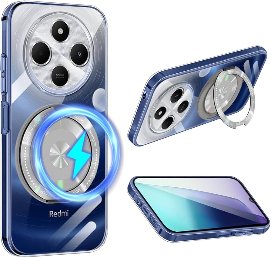 Amazon.co.jp: Xiaomi Redmi 14C ケース クリア 360°回転スタンド