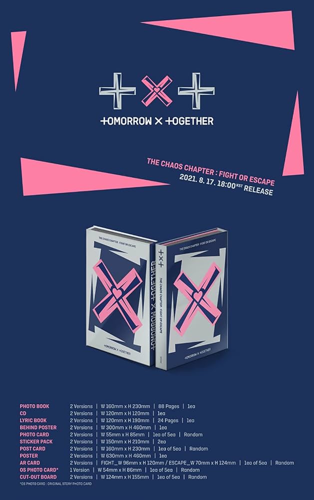 TXT - TXT The Chaos Chapter: Fight or Escape Album (Fight Ver) CD+