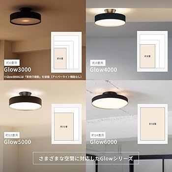 Amazon.co.jp : アートワークスタジオ グロー 4000 LED シーリング