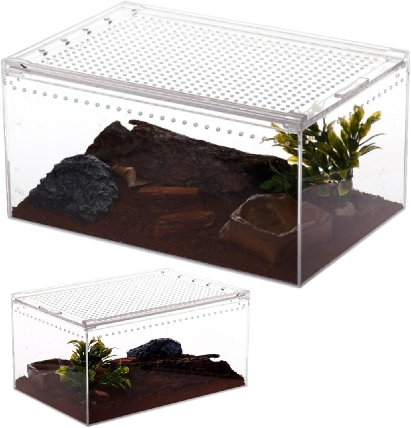 Amazon | 爬虫類用ケージ 爬虫類・両生類用ハウジング・ケージ 大型