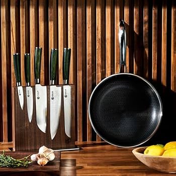 Amazon.com: HexClad Essential Knife Set, 6-Piece, Japanese