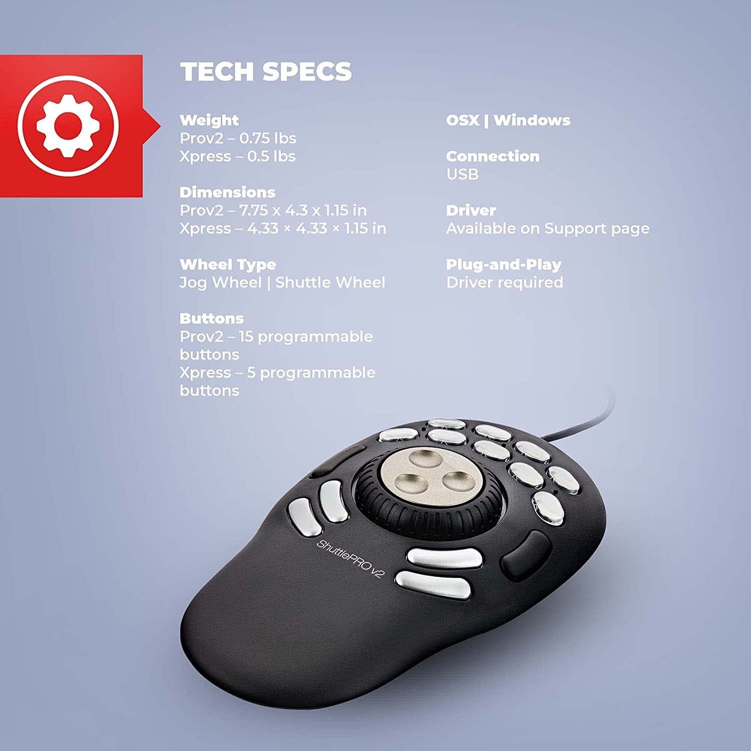 Amazon.co.jp: Contour Design ShuttlePRO V.2 - 編集シャトル