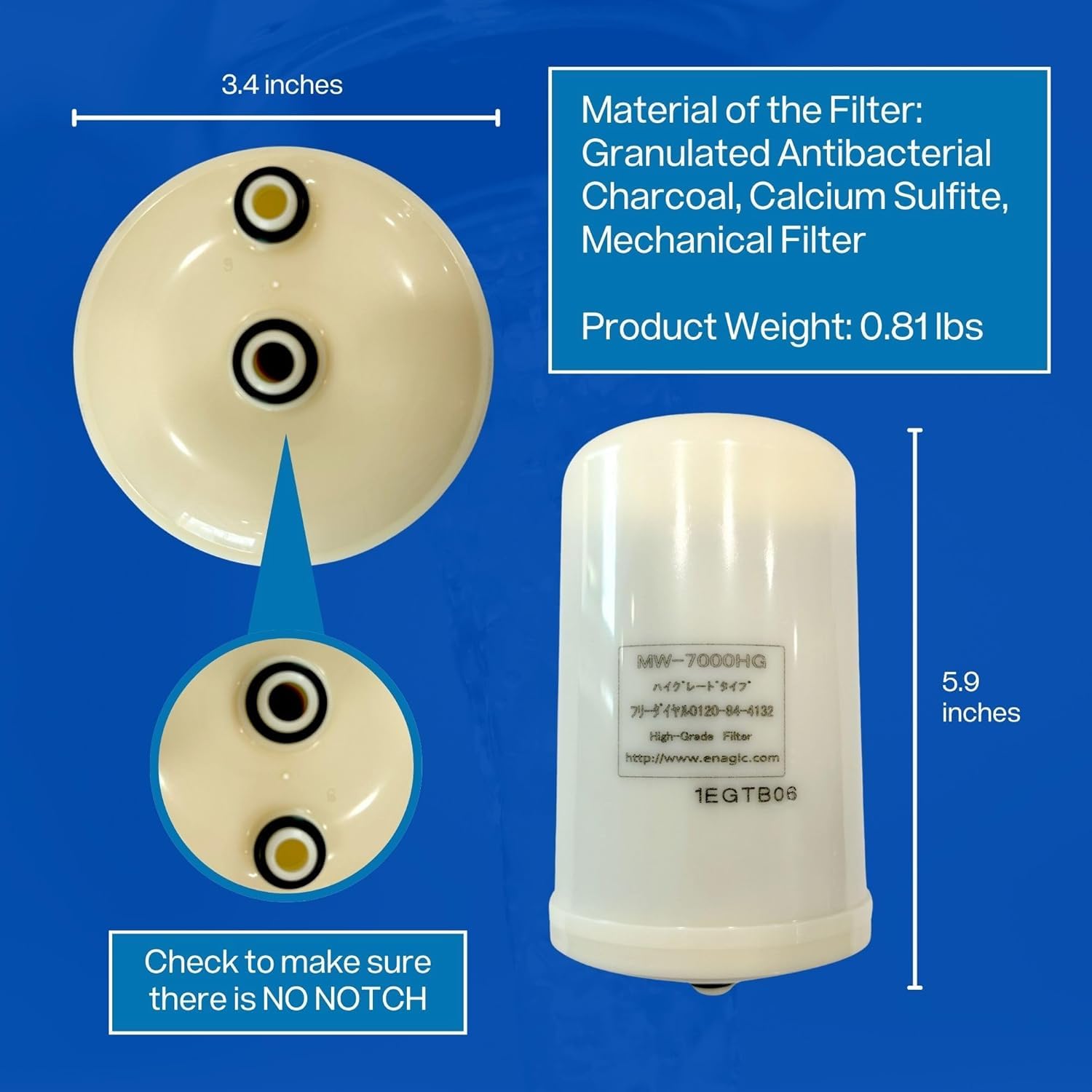 Amazon.com: ORIGINAL AUTHENTIC Hi Grade Type Water Filter MW