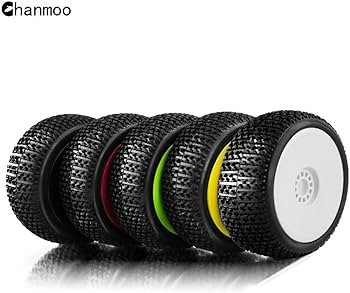 Amazon | Chanmoo 4個 1/8 RC レーシングカー オフロード タイヤ