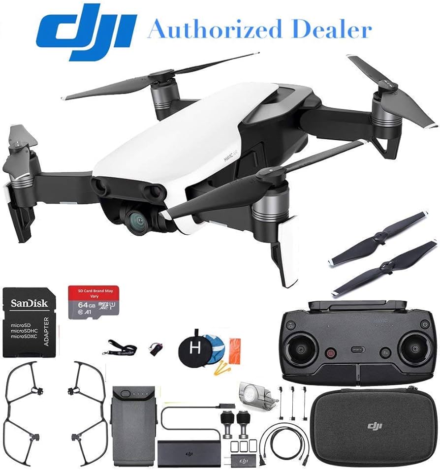 Amazon.com: DJI Mavic Air Drone 四軸飛行器(北極白)入門套組(翻新