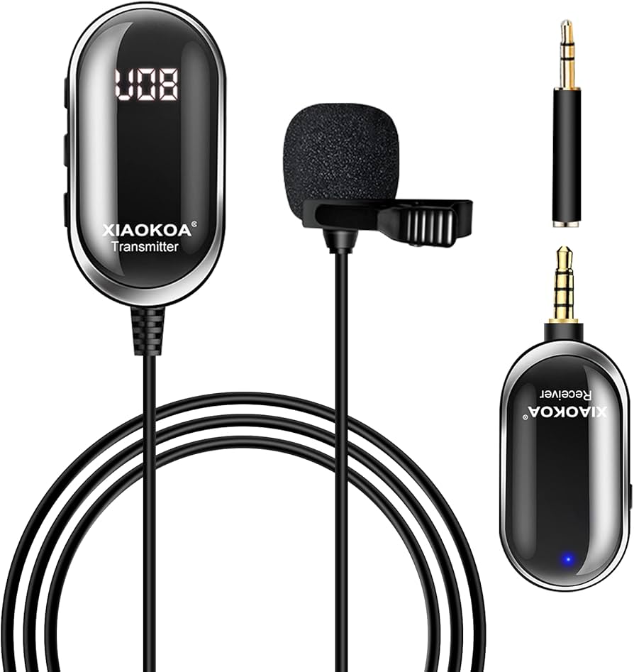 Amazon.co.jp: ワイヤレスマイク UHF XIAOKOA クリップマイク