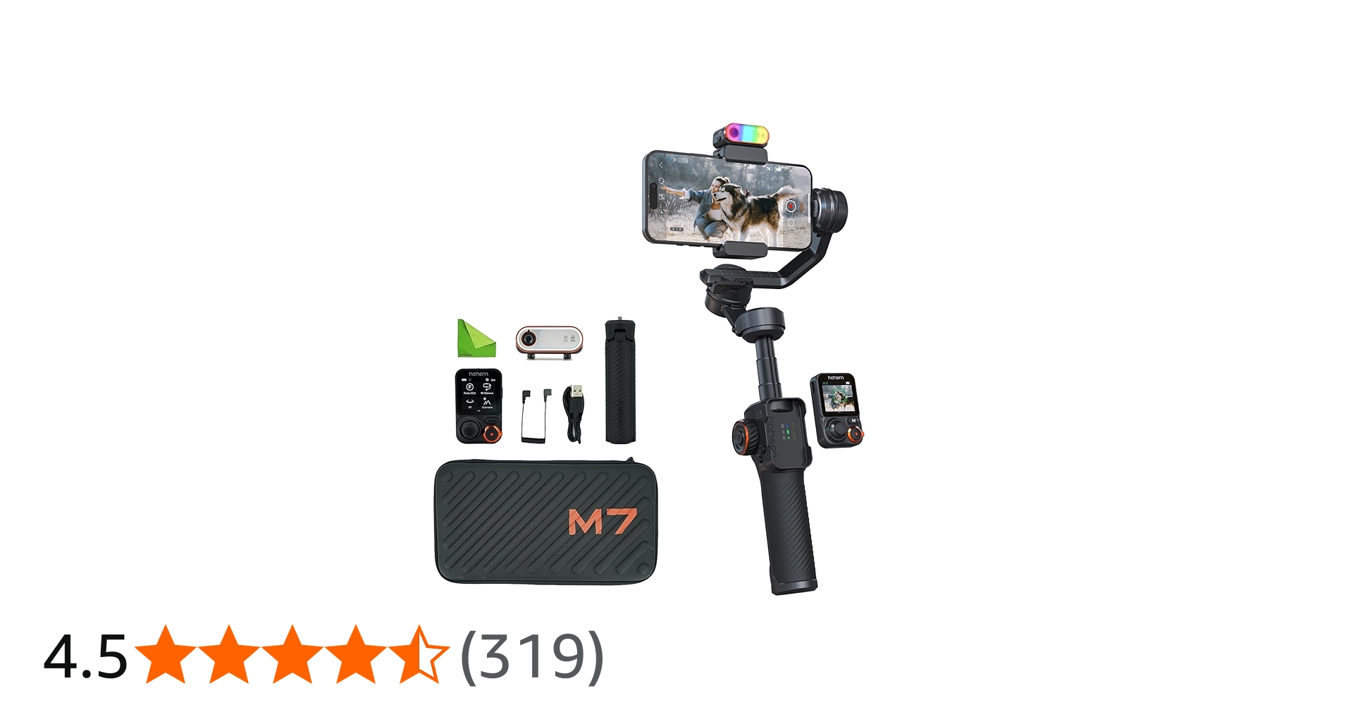 Amazon.co.jp: hohem M7 AIトラッキングスマートフォンジンバル3軸電話