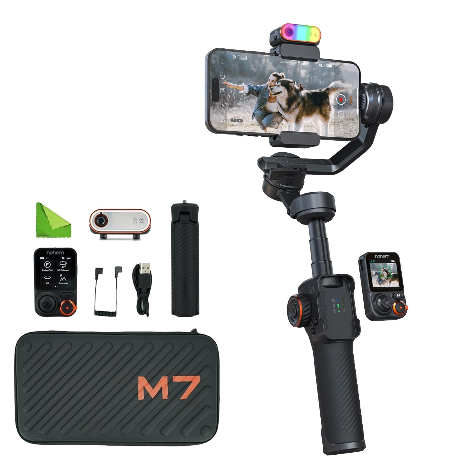 Amazon.com: Hohem iSteady M7 Gimbal Stabilizer for iPhone,3-Axis