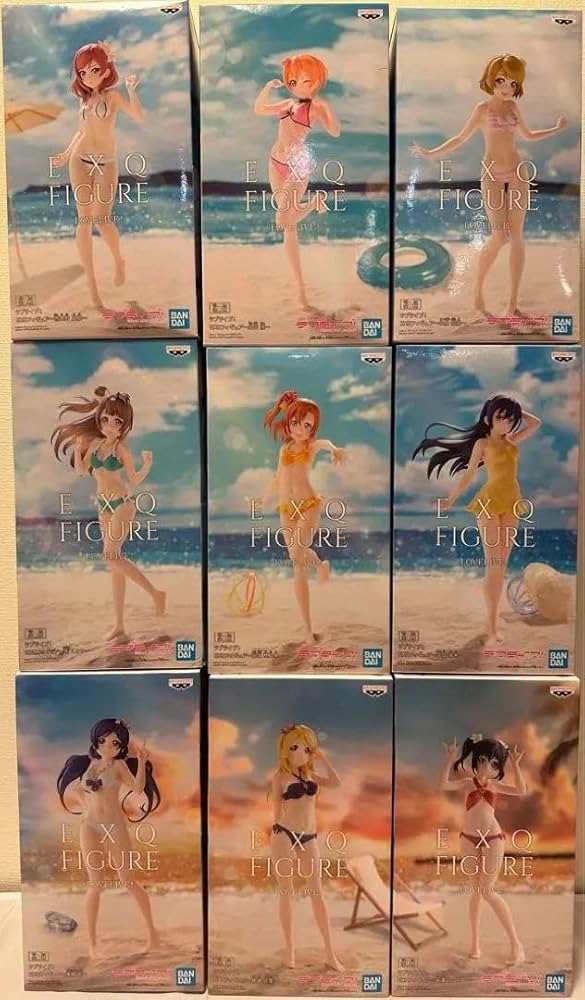 Amazon.co.jp: ラブライブ! EXQ μ's 水着 フィギュア 9体セット : ホビー