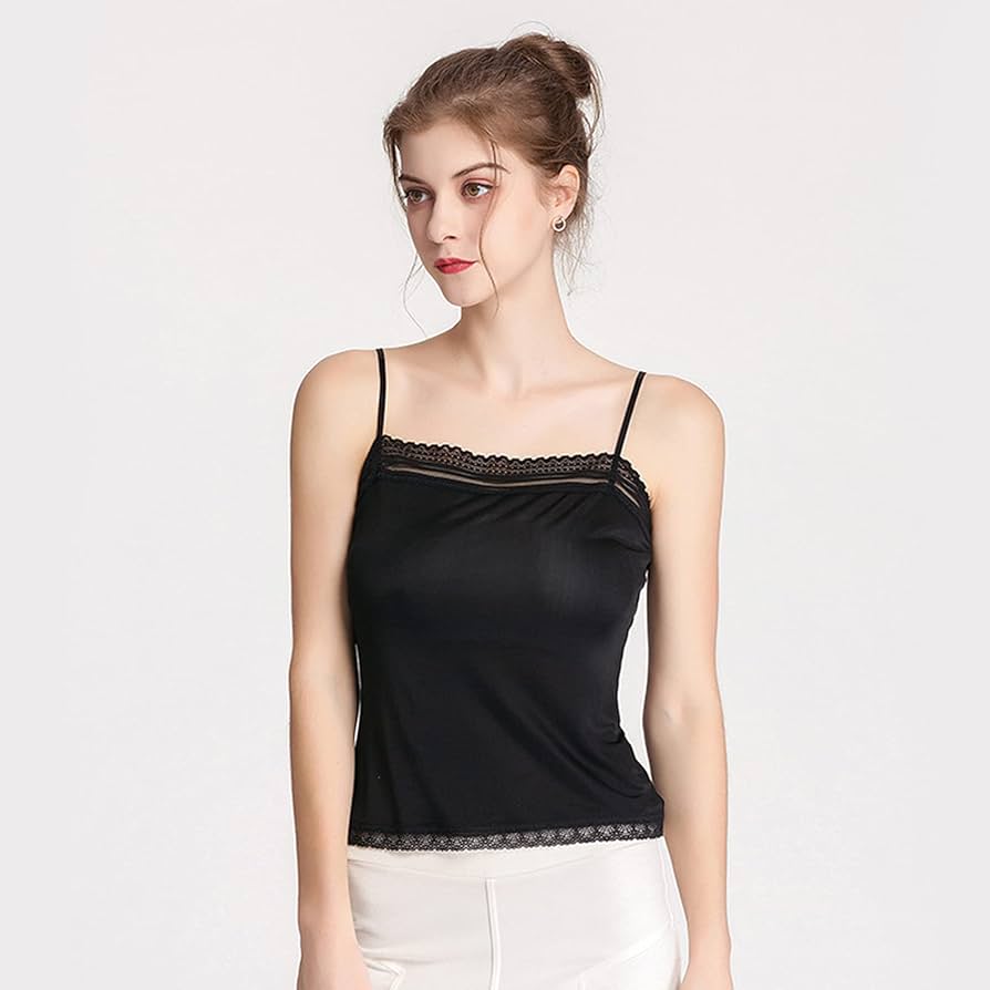 Amazon.co.jp: Women Silk Satin Camisole Camisole Camisee Womens