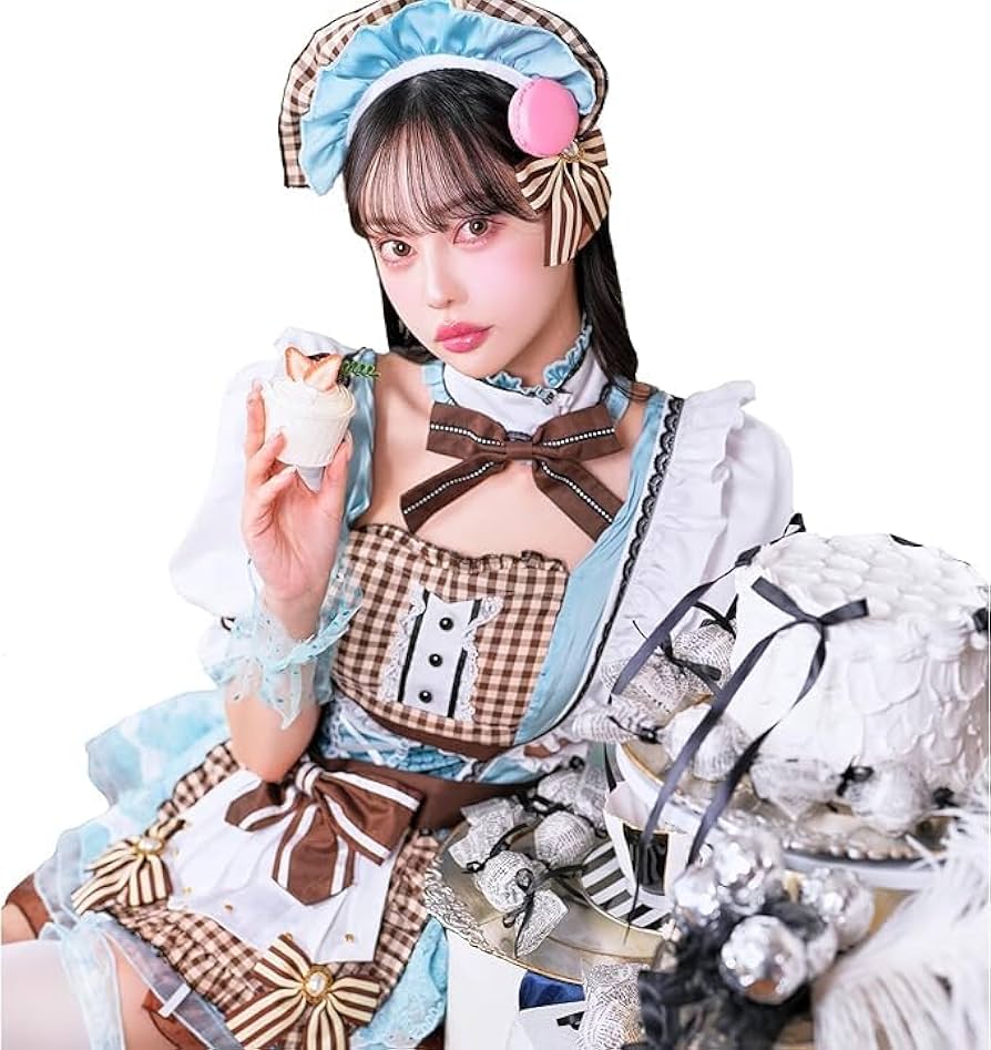 Amazon.co.jp: コスプレ メイド マカロン ホワイトデー ブルー