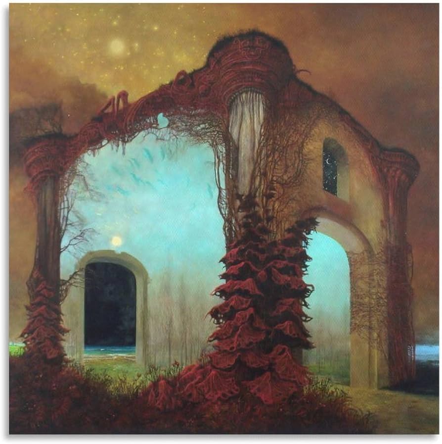 Amazon.com: Zdzislaw Beksinski 1978 Painting Art Poster Canvas