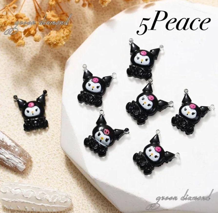 Amazon.co.jp: 3Dキャラクター クロミ ネイルパーツ デコパーツ 5個