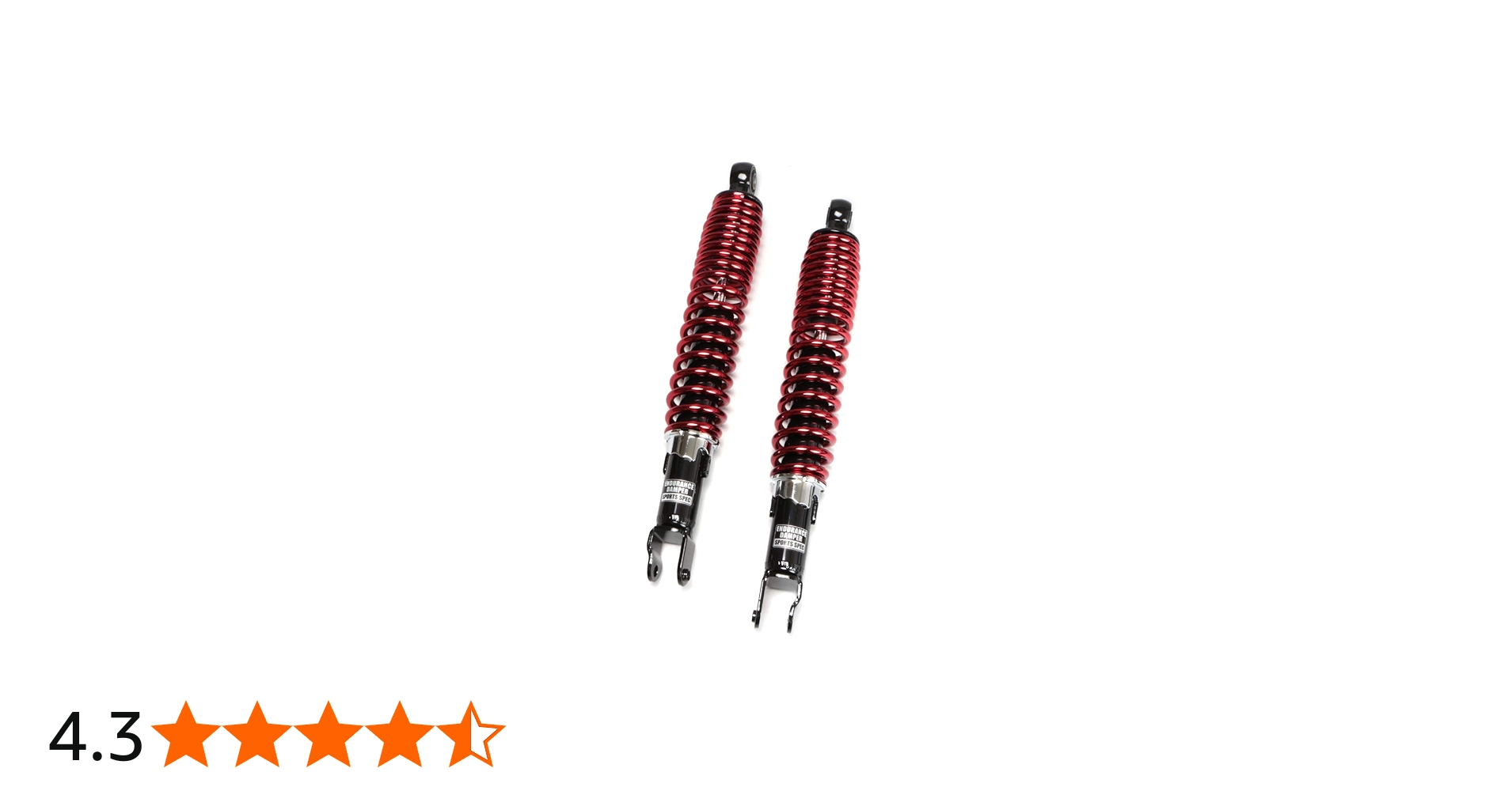 Amazon | エンデュランス バイク リアサスペンション 黒ボディ 赤