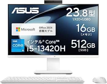 Amazon.co.jp: ASUS デスクトップPC V400 AiO V440VAK 23.8インチ