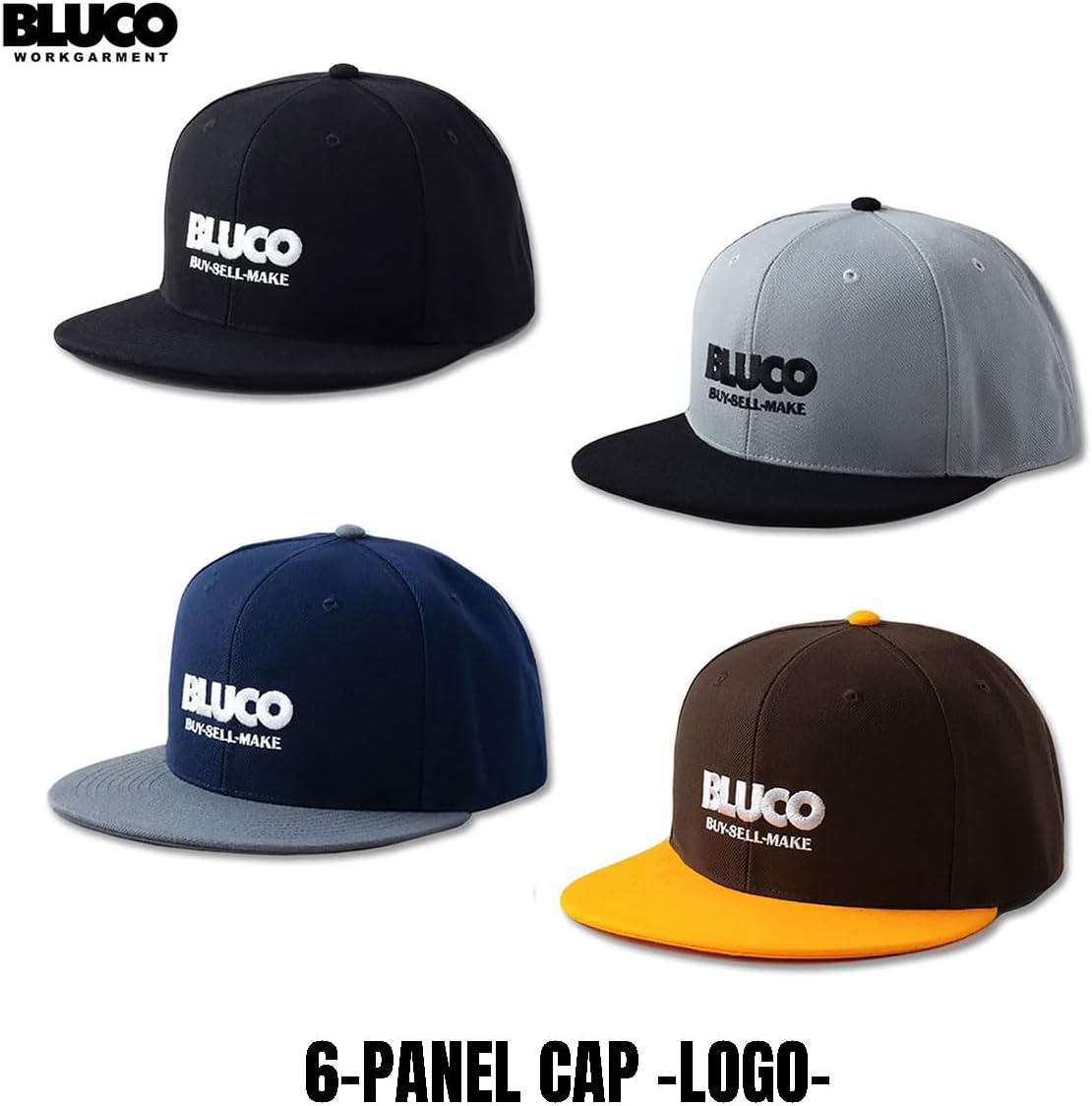 Amazon | [ブルコ] OL-61-019 6-PANEL CAP -LOGO- 4色(BLK/NVY/GRY/BRN