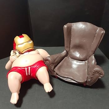 Amazon.co.jp: ボブルヘッド アイアンマン3 & おデブ アイアンマン 2体