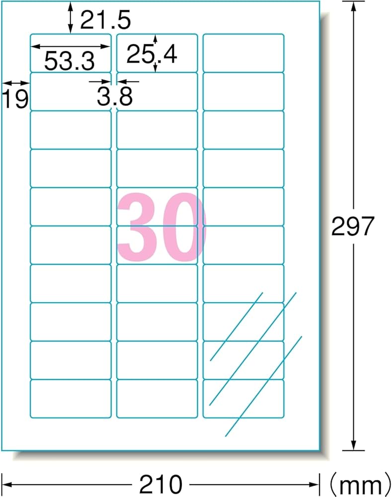 Amazon | エーワン ラベルシール 光沢フィルム 透明 A4 30面 10シート