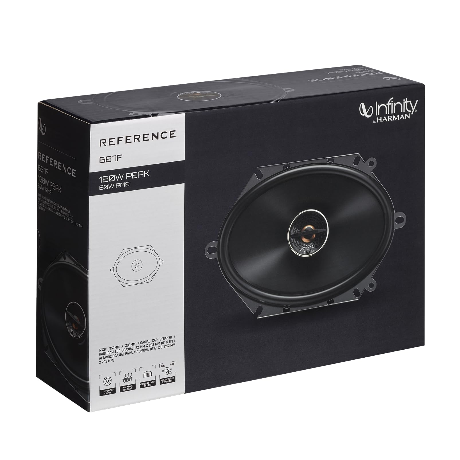 Amazon.com: Infinity REF687F 6x8 Inch 2 Way Car Speakers - Pair
