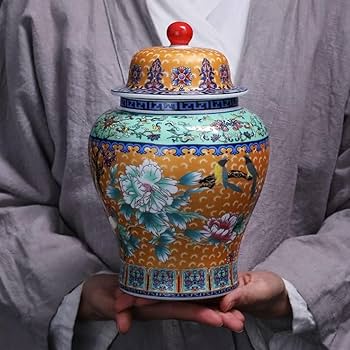 Amazon.co.jp: 磁器の生姜壺 絶妙なセラミックジンジャージャー蓋付き