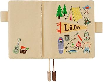 Amazon.co.jp: ほぼ日 オリジナル(A6)手帳カバー キャンプ : 文房具