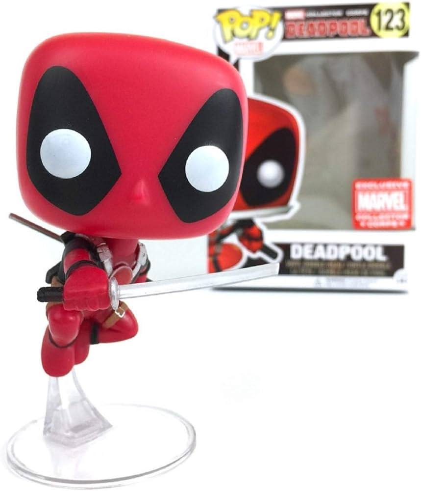 Amazon.com: Funko Pop! Marvel X-Men: Leaping Deadpool Collector