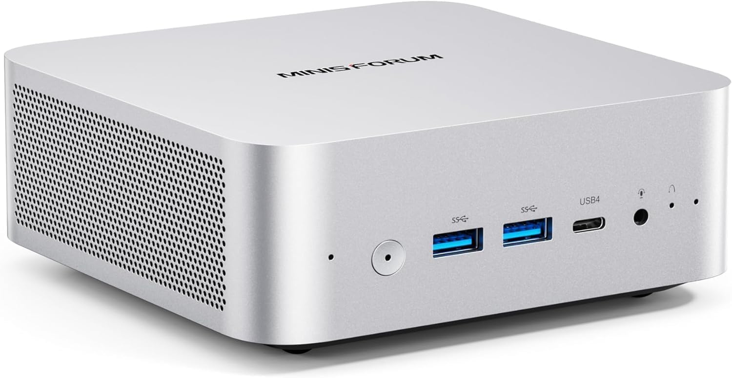 MINISFORUM AI X1-255 Mini PC Barebone with AMD Ryzen 7 255 (8C/16T