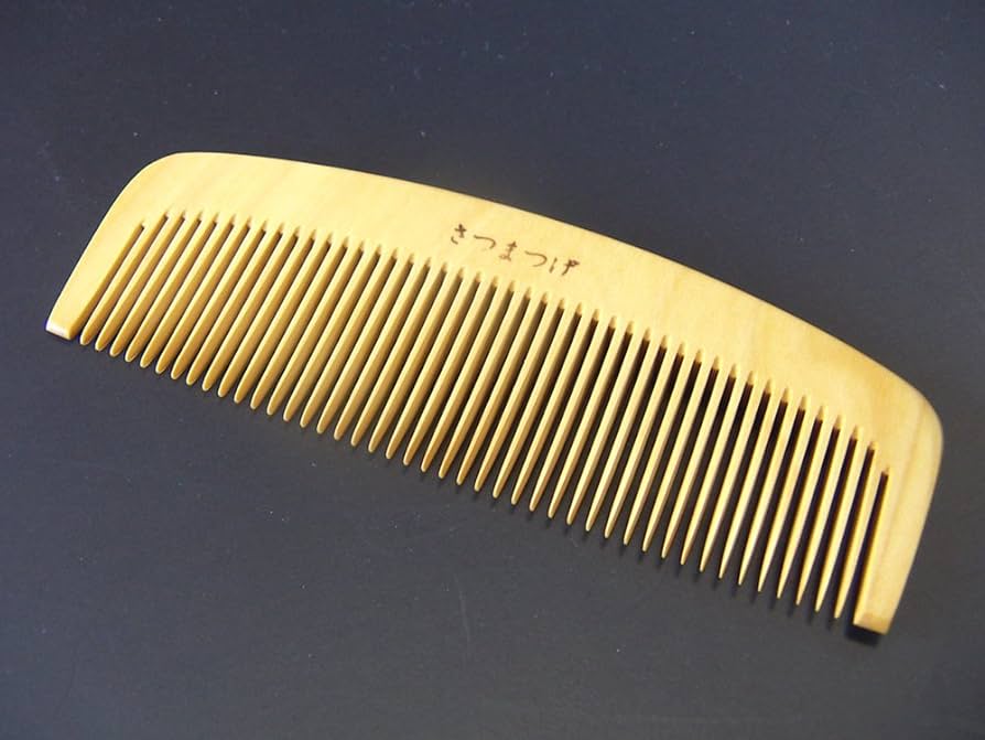Amazon | 薩摩つげ櫛 とき櫛 三寸五分 並歯（43～45本） 純日本製