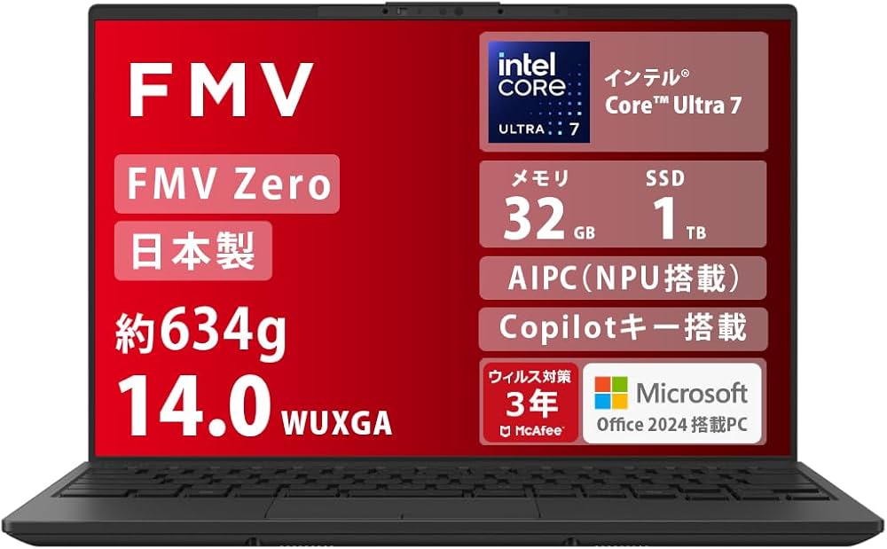 Amazon.co.jp: FMV 富士通 ノートパソコン 日本製 fmvzero LIFEBOOK