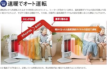 Amazon.co.jp : DH-919R-W(ホワイト) コアヒートスリム 遠赤外線