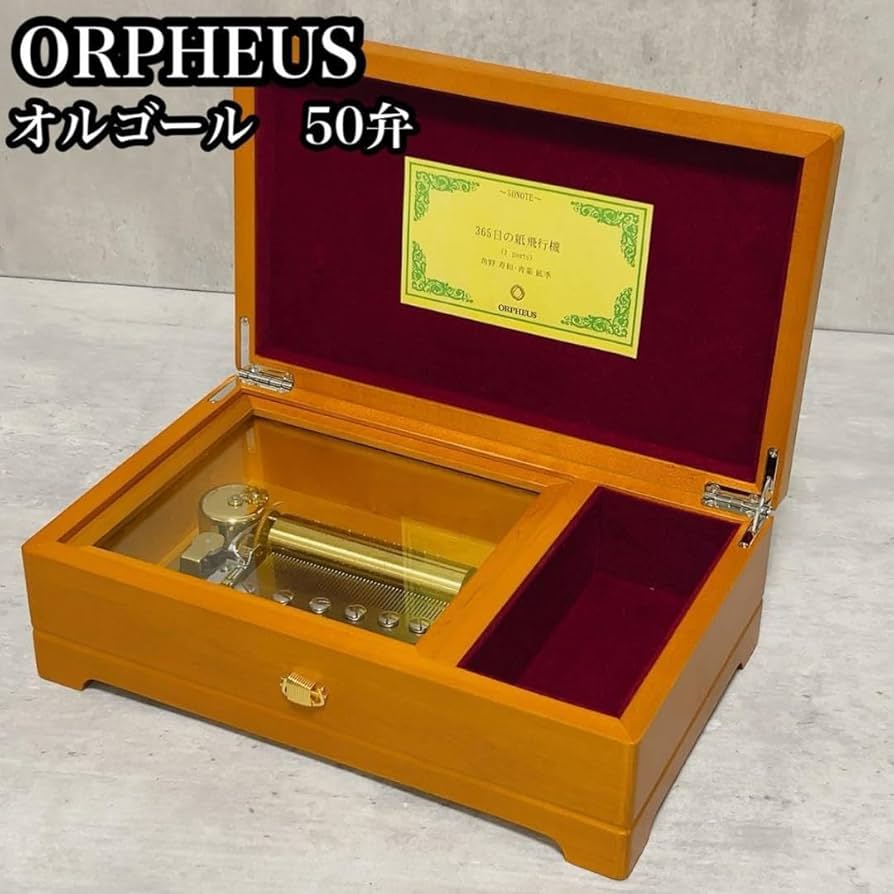 SANKYO ORPHEUS オルゴール アクリルケ－ス 50弁 オルフェウス