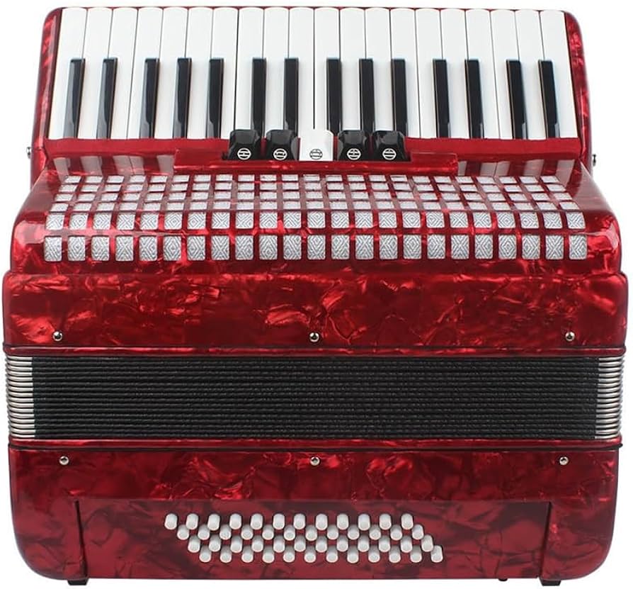 Amazon.co.jp: アコーディオン 48 ベース 34 キー プロの鍵盤楽器