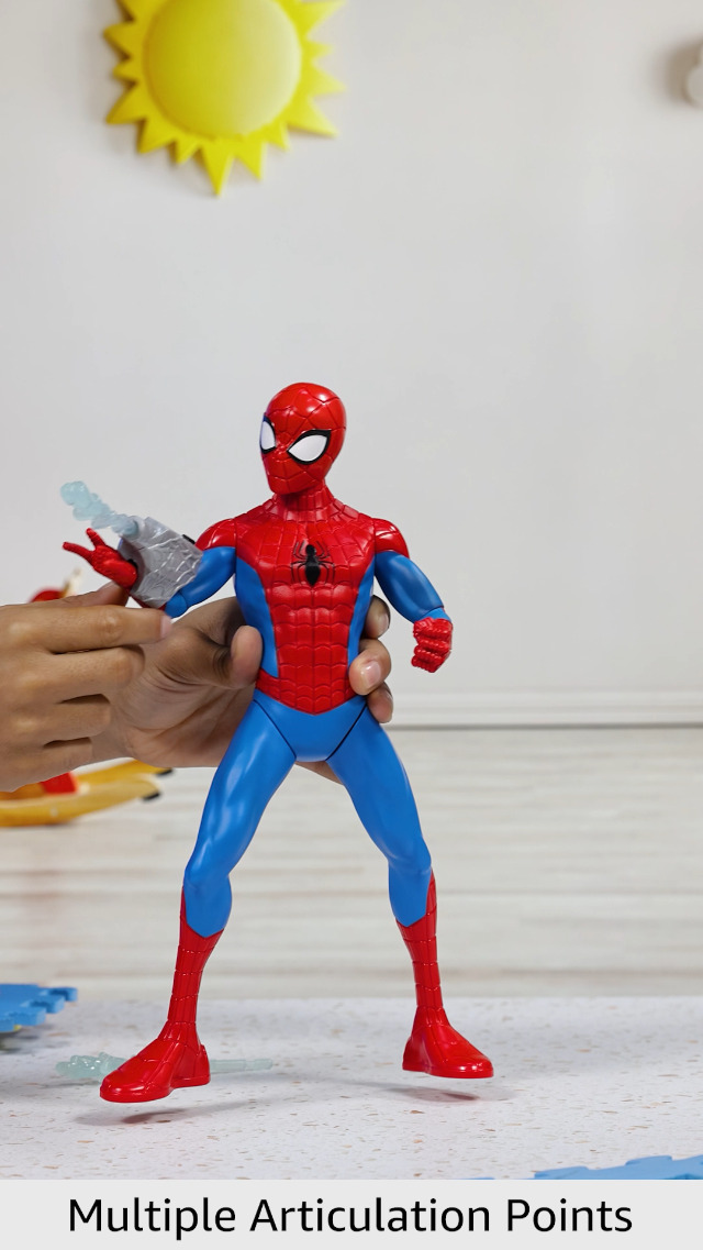 Amazon.com: Marvel Spider-Man Spider-Man Thwip Action Figure, 13
