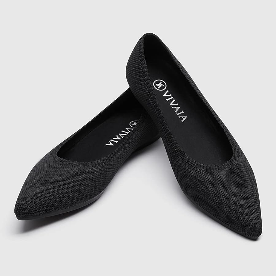 Amazon | [VIVAIA] Aria ポインテッドトゥ バレエシューズ レディース