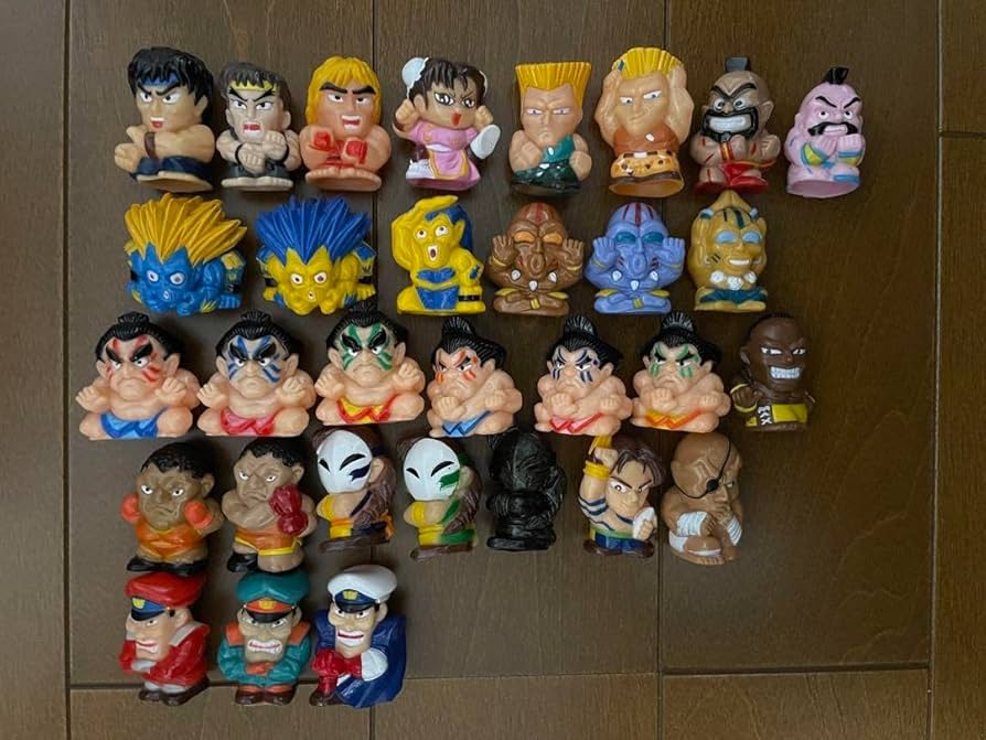 Amazon.co.jp: ストリートファイター ソフビ 指人形 31体 セット
