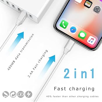 Amazon.co.jp: iphone 充電 ケーブル【MFi認証】ライトニング 2M 3本