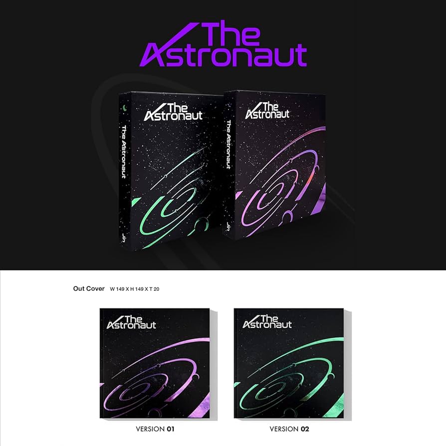 Amazon.com: JIN of BTS - [The Astronaut] (VERSION 01) Out Cover +