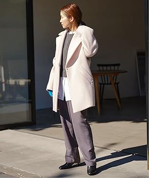 Amazon | [IÉNA] [イエナ]super140 ウールコクーンショートコート 36