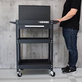 Amazon.co.jp: アストロプロダクツ ツールワゴン 3段 引出&パネル付